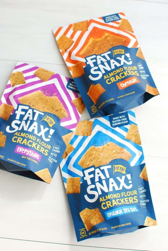 several packages of fat snax crackers several packages of fat snax crackers