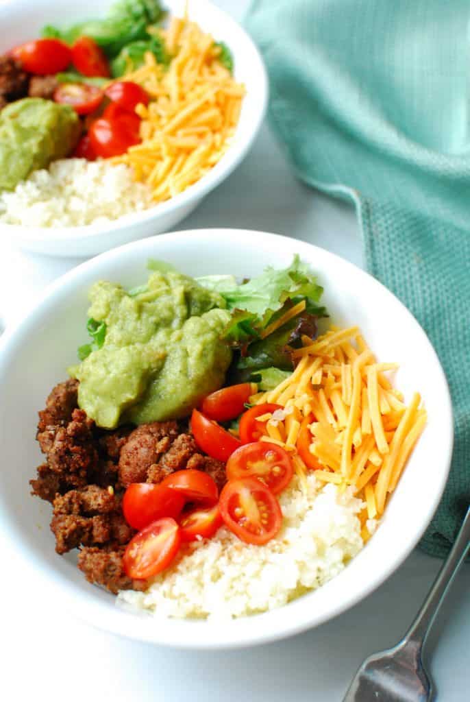 two healthy low carb taco bowls two healthy low carb taco bowls