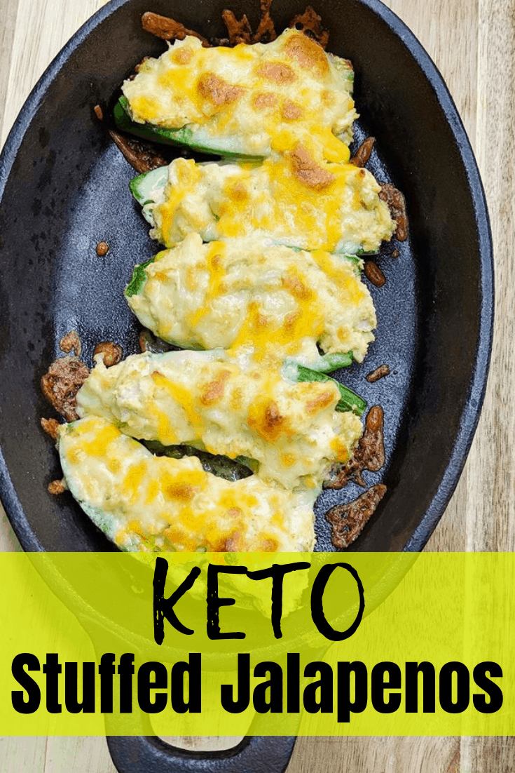 Keto stuffed jalapenos topped with cheese Keto stuffed jalapenos topped with cheese