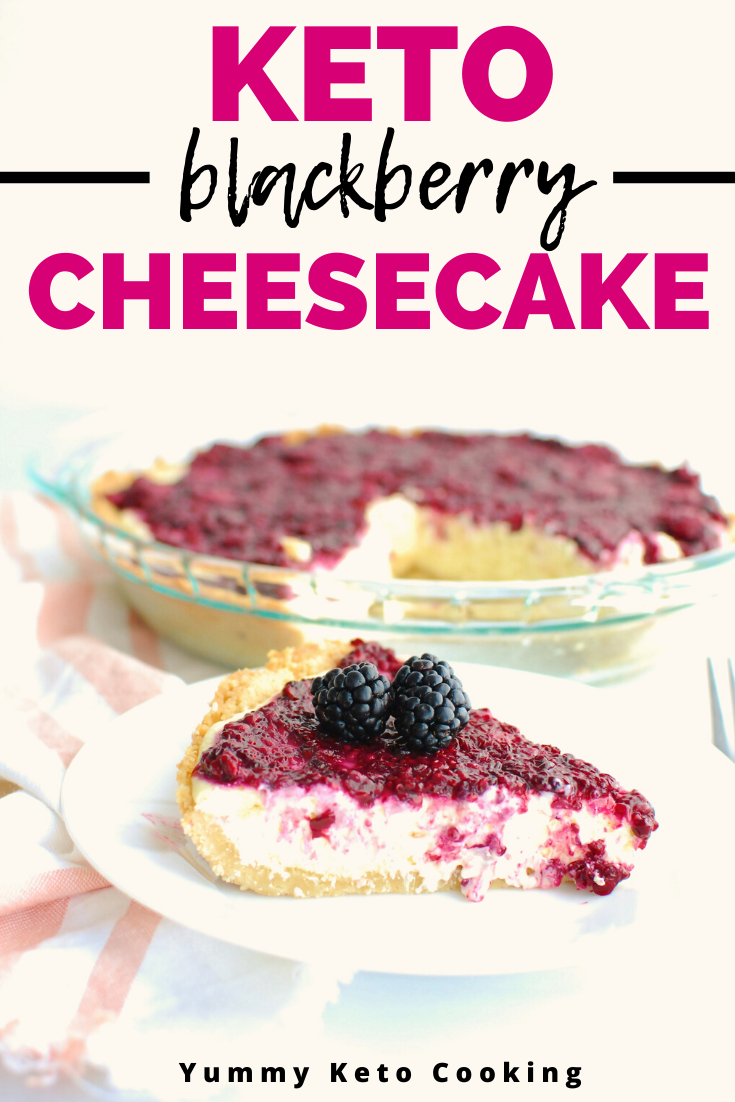 a slice of keto blackberry cheesecake on a white plate a slice of keto blackberry cheesecake on a white plate
