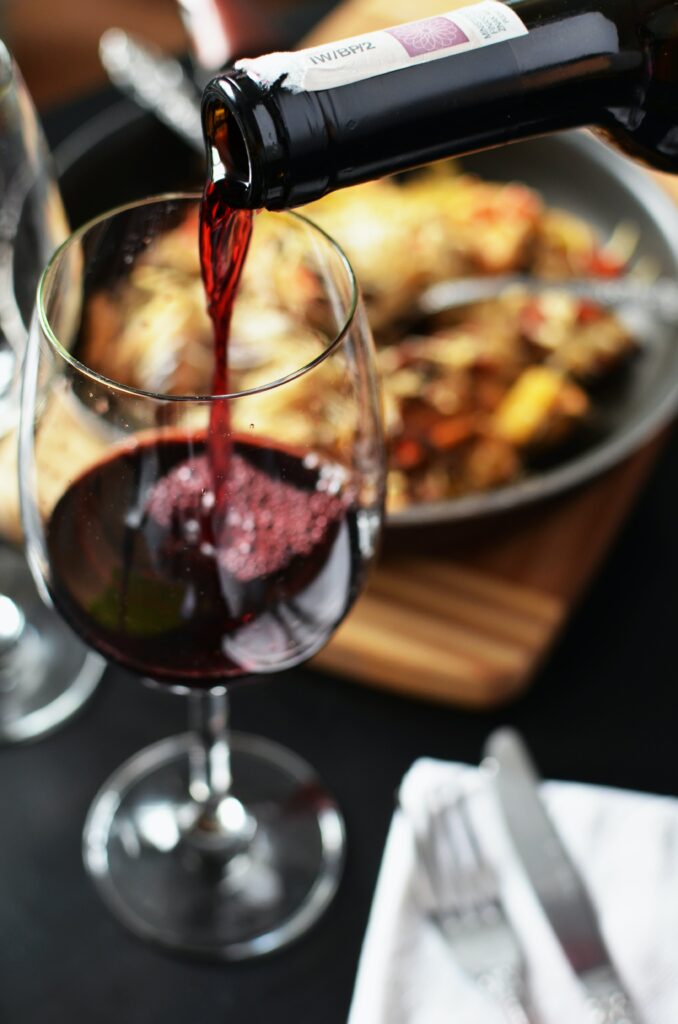 Red Winne Being Pored into a Glass - Yummy Keto Cooking Red Winne Being Pored into a Glass - Yummy Keto Cooking
