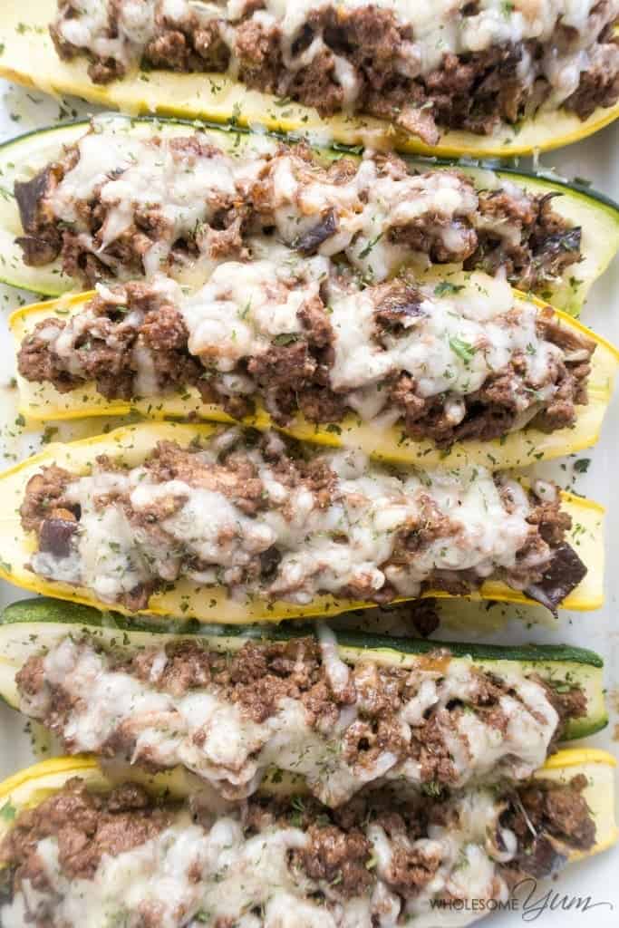 Stuffed Summer Squash Boats Stuffed Summer Squash Boats
