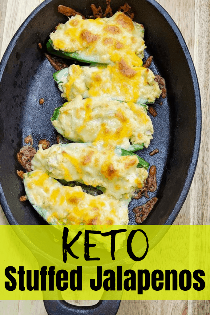 Keto stuffed jalapenos topped with cheese Keto stuffed jalapenos topped with cheese
