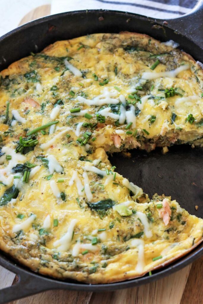 KETO SALMON FRITTATA KETO SALMON FRITTATA