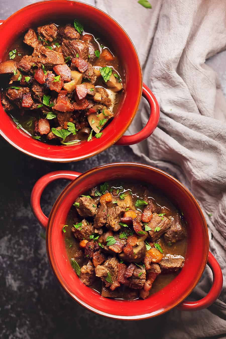 Instant pot beef stew with mushrooms and bacon Instant pot beef stew with mushrooms and bacon