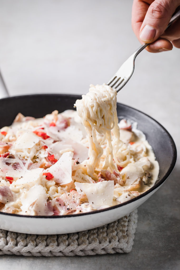 KETO noodle CARBONARA KETO noodle CARBONARA