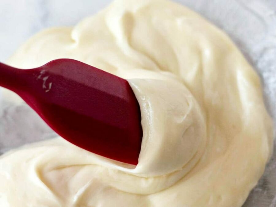 Mozzarella and cream cheese melted together Mozzarella and cream cheese melted together