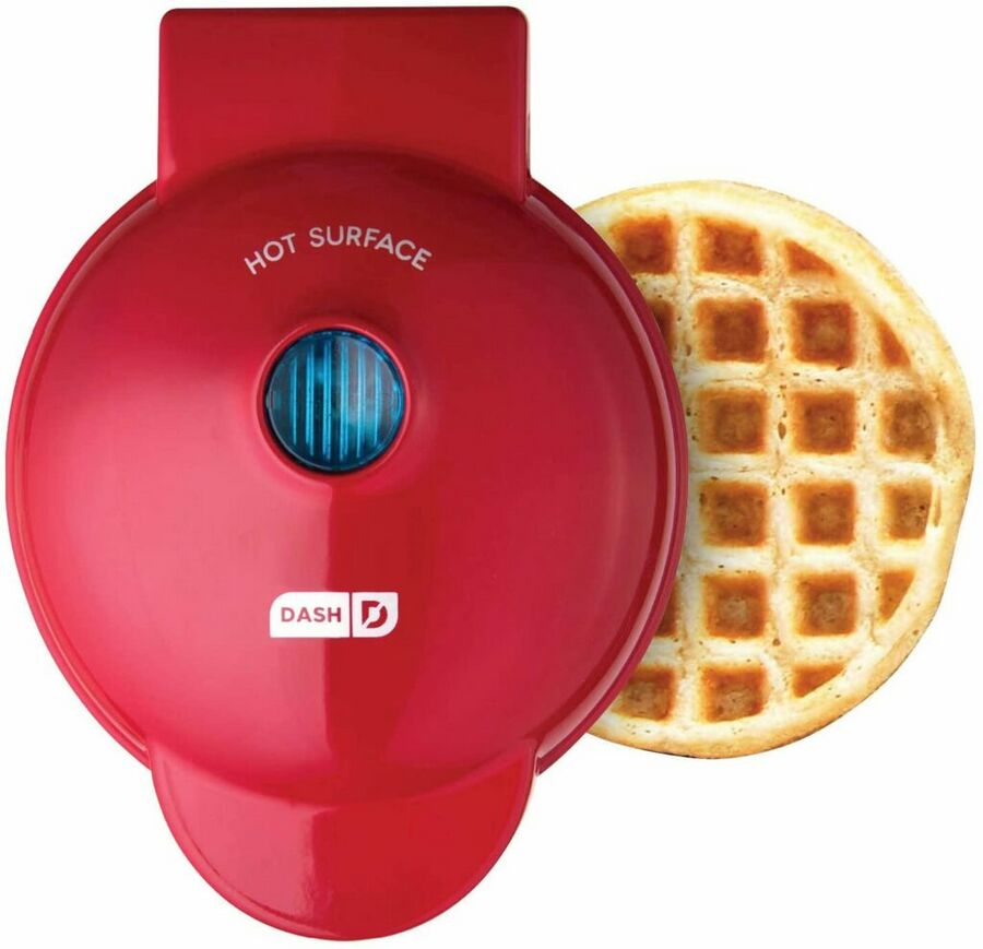 Dash waffle maker making a keto chaffle Dash waffle maker making a keto chaffle