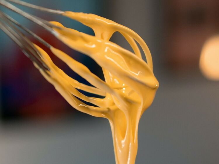 Keto Mayo Recipe on a whisk