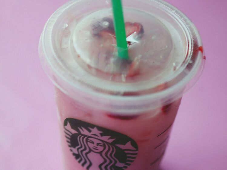 Starbucks Pink Drink in a cup - Keto Version