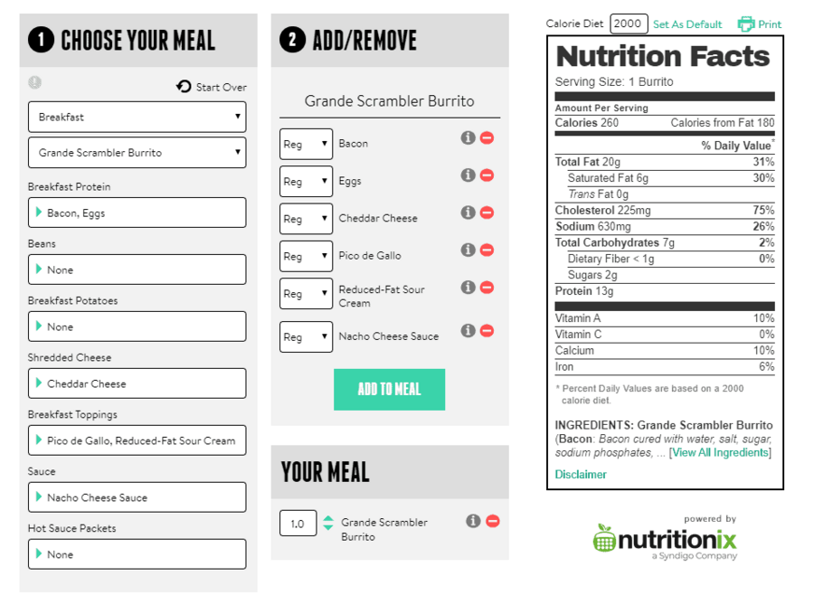 Customized keto grande scrambler nutrition facts Customized keto grande scrambler nutrition facts