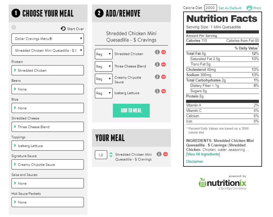 keto chicken quesadilla order at taco bell with nutrition facts keto chicken quesadilla order at taco bell with nutrition facts